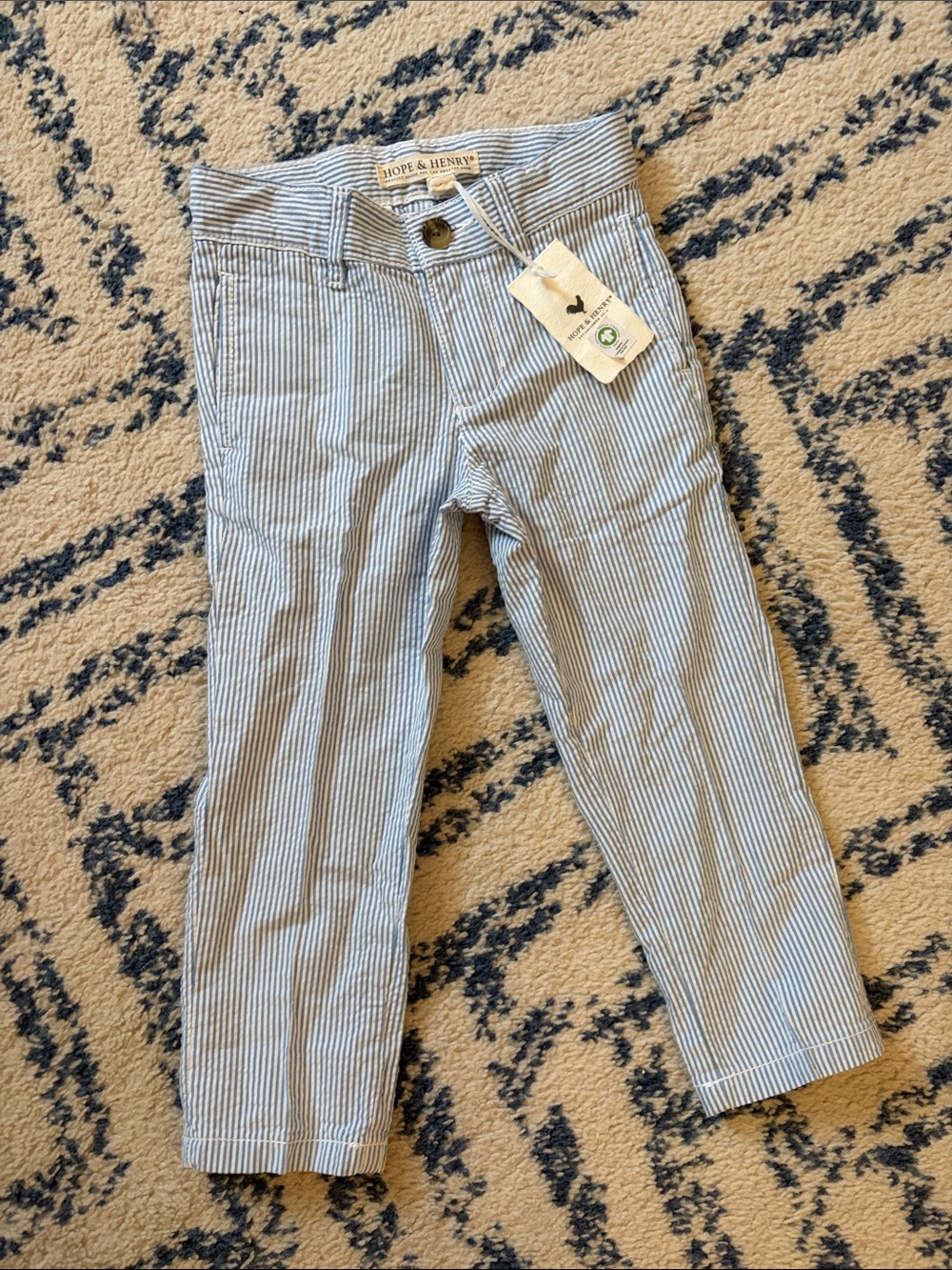 Hope & Henry Seersucker Pants Size 3 - NWT